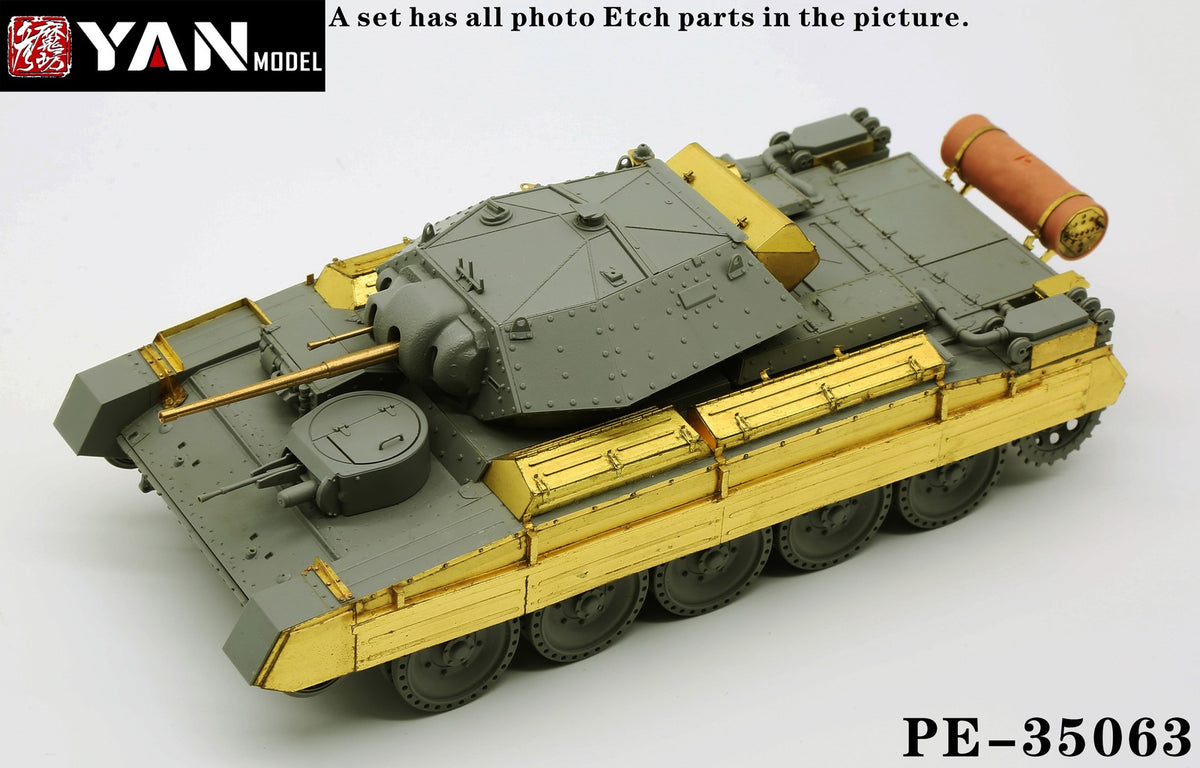 Yan Model PE35063 1/35 BRITISH CRUISER TANK MK.VI (for Border Model BT-015) — scale model kit