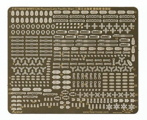 Five Star FS710083 1/700 WWII IJN Planes Upgrade set (Late Pacific War) — scale model kit