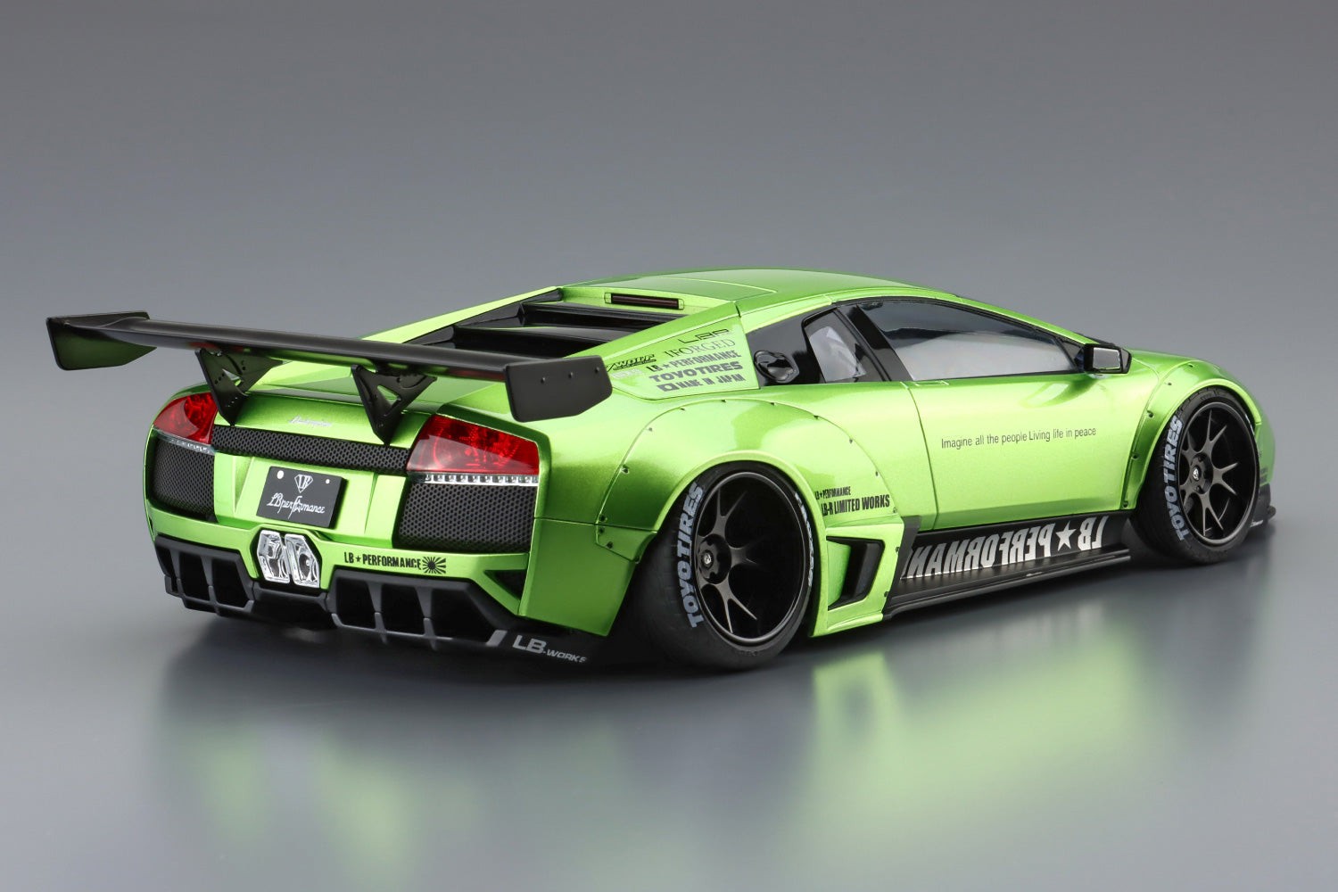 Aoshima AO-05994 LB-Works Lamborghini Murcielago Limited Ver.2 1/24 Model Kit-US Secondary image