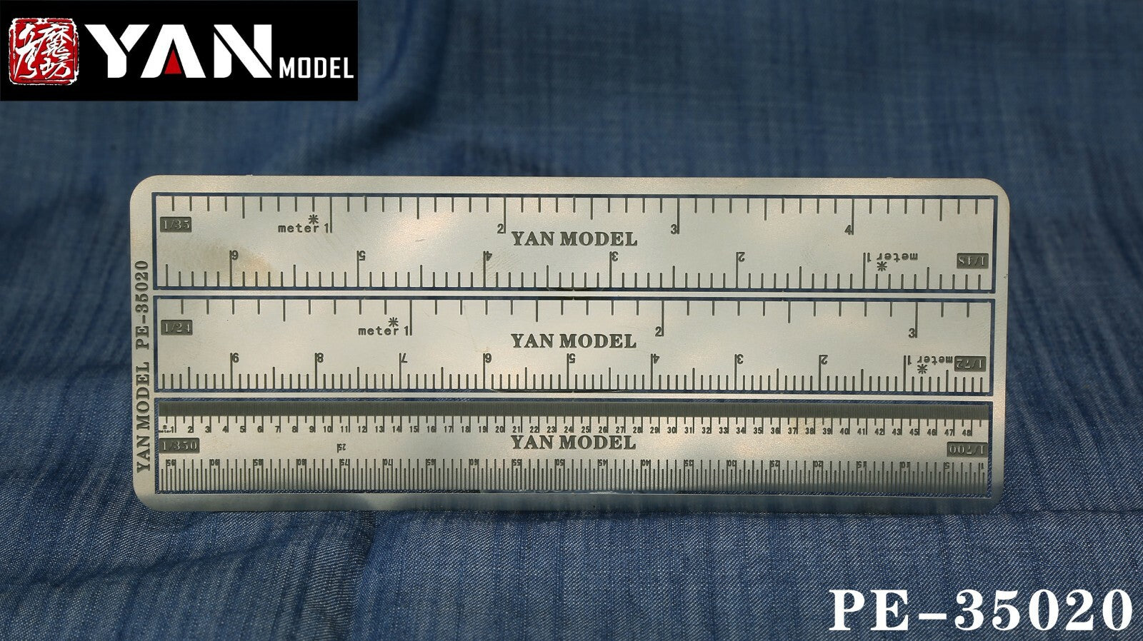 Yan Model PE-35020 Scale Conversion Ruler 1/24 1/35 1/48 1/72 1/350 1/700