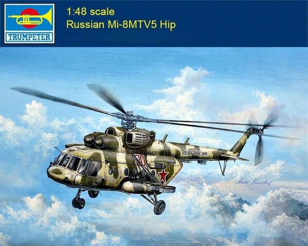 Trumpeter 05853 1/48 Russian Mi-8MTV5 Hip Helicopter Assembly Model Kit