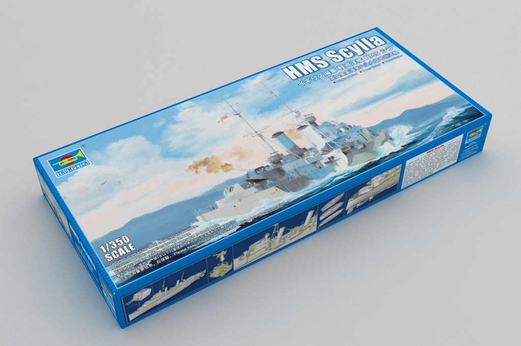 Trumpeter 05368 1:350 Scale HMS Scylla Cruiser Plastic Model Warship Kit — detail view 4
