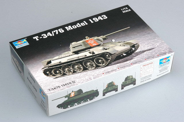 Trumpeter 1/72 07208 T-34/76 Model 1943 — scale model kit