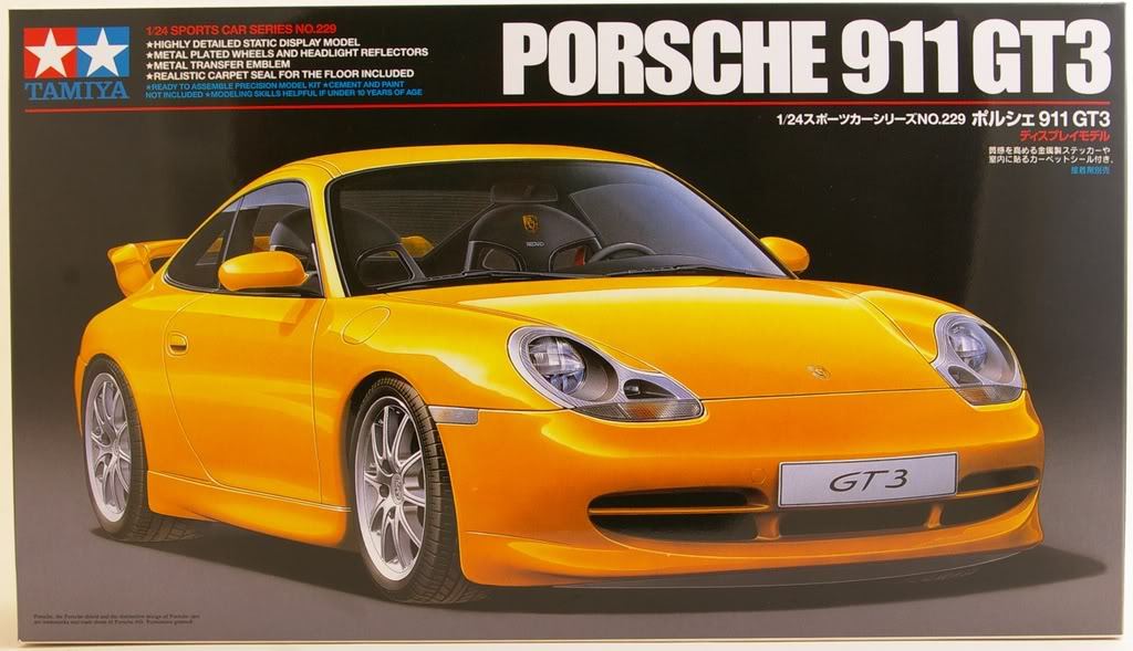 Tamiya 24229 1/24 Scale Road Sport Car Model Kit Porsche 911 996 GT3
