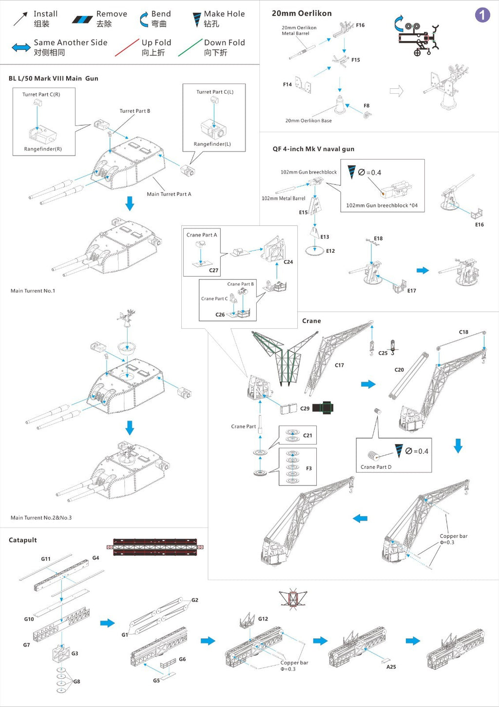 1/350 HMS York Detail Up Set(For Trumpeter)（VF350021）