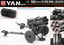 YAN MODEL PE35178 1/35 German 150mm Nebelwerfer 41 Rocket Launcher(war damage)