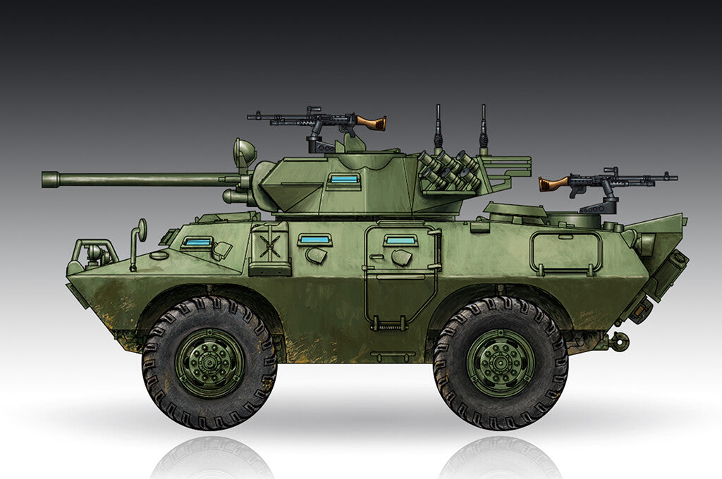 Trumpeter 07442 1/72 US. LAV-150 APC 90mm Mecar Gun Model Kit — detail view 2