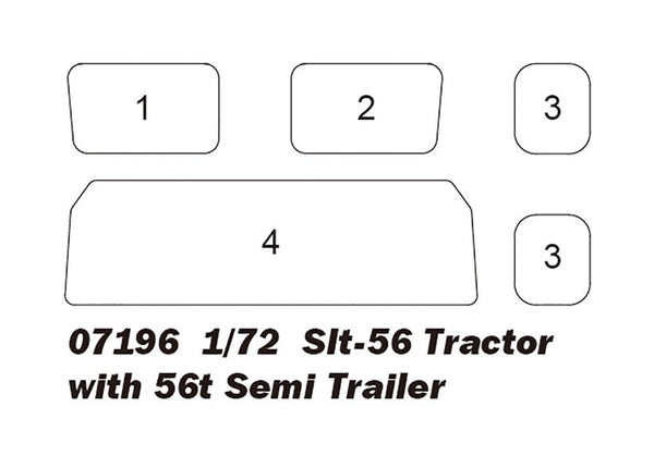 Trumpeter 07196 1/72 Slt-56 Tractor with 56t Semi Trailer