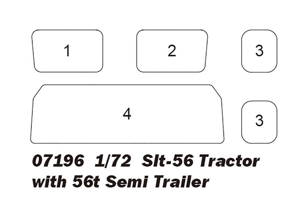 Trumpeter 07196 1/72 Slt-56 Tractor with 56t Semi Trailer – Ssmodel ...