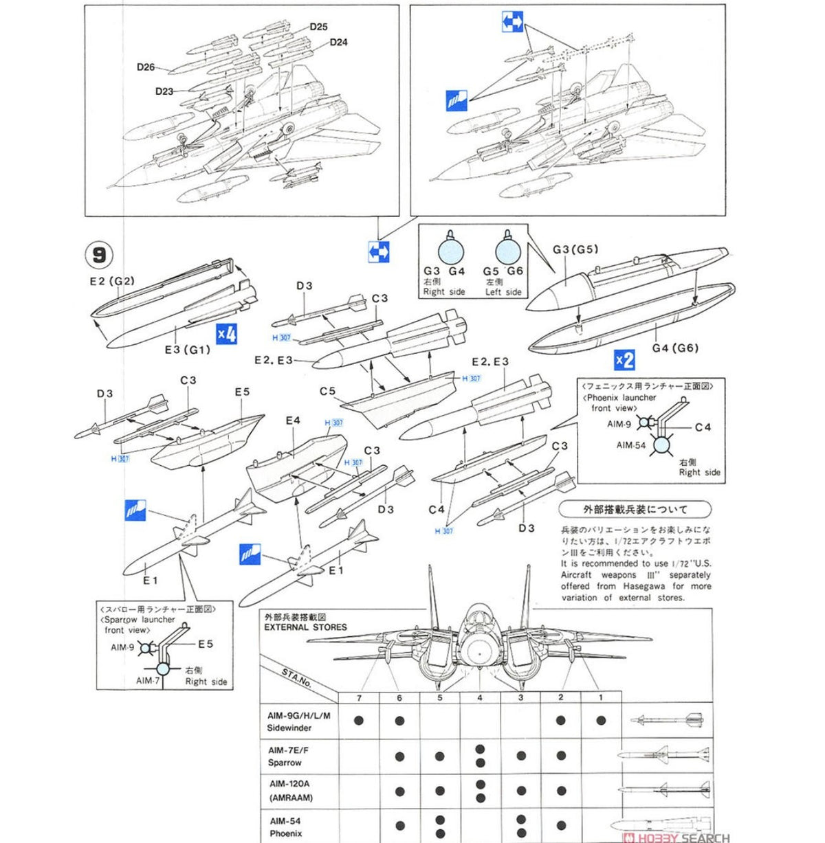 HASEGAWA 1/72 HA00532 F-14A Tomcat (Low Visibility) (Plastic model) — detail view 3