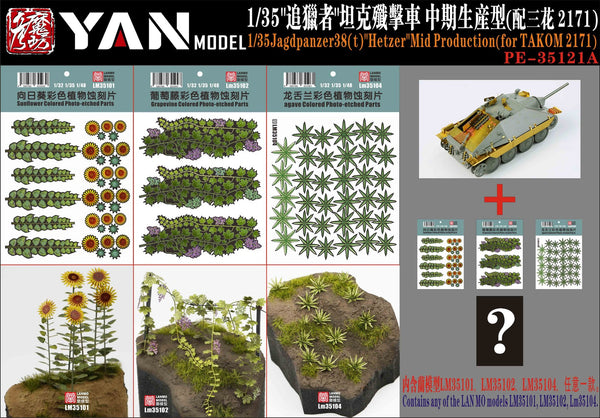 Yan Model PE35121A 1/35 Jagdpanzer38(t) "Hetzer"Mid Production (for TAKOM 2171)