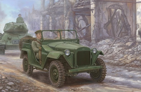 Trumpeter 1/35 SOVIET GAZ-67 B MILITARY VEHICLES Model Kit - 02346 — scale model kit