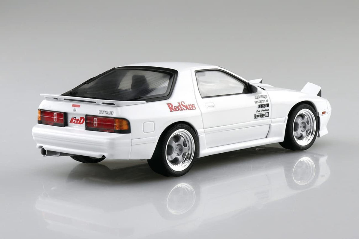 Aoshima AO-06249 1/24 Car Kit Initial D Mazda Savanna RX-7 FC3S(Comics Vol.5) 366438886179 — detail view 2