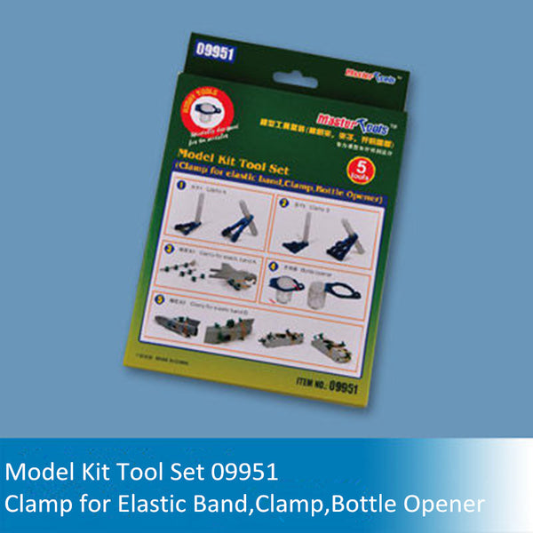 Master Tools 09951 Model Kit Tool Set-Clamp/Clamp for Elastic Band/Bottle Opener