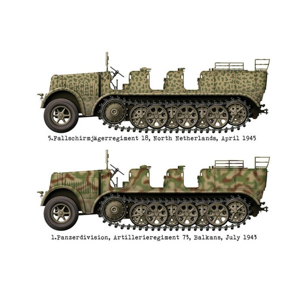 DAS WERK DW35037 1/35 Mtl. Zgkrwg. 8t, Sd.Kfz.7 w/Crew Model Kit