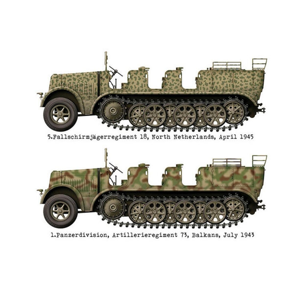 DAS WERK DW35037 1/35 Mtl. Zgkrwg. 8t, Sd.Kfz.7 w/Crew Model Kit