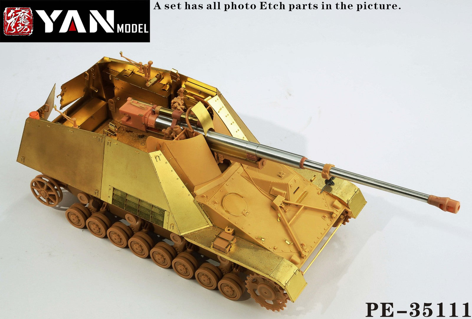 Yan Model PE-35111 1/35 "SuperNashorn" Sd.Kfz.164 "Nashorn"(for TAMIYA 35335) Secondary image
