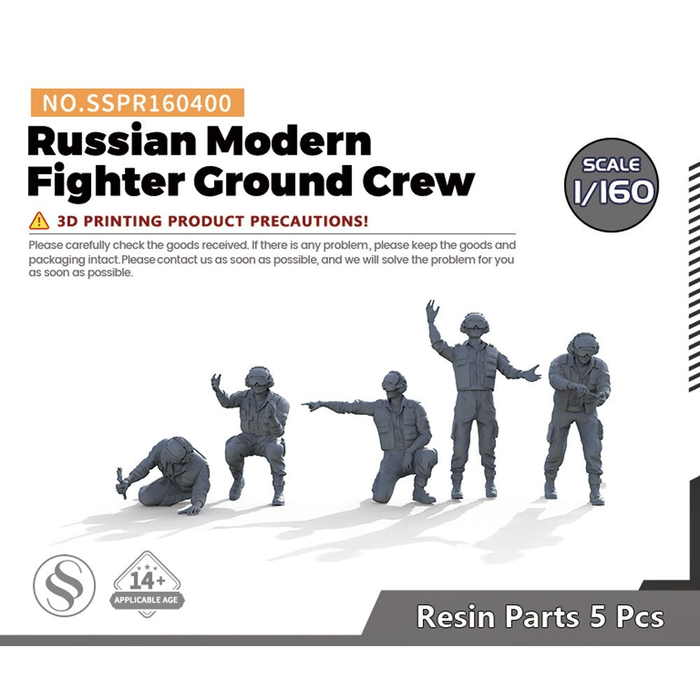 SSMODEL SSPR160400 1/160 Russian Modern Fighter Ground Crew — scale model kit