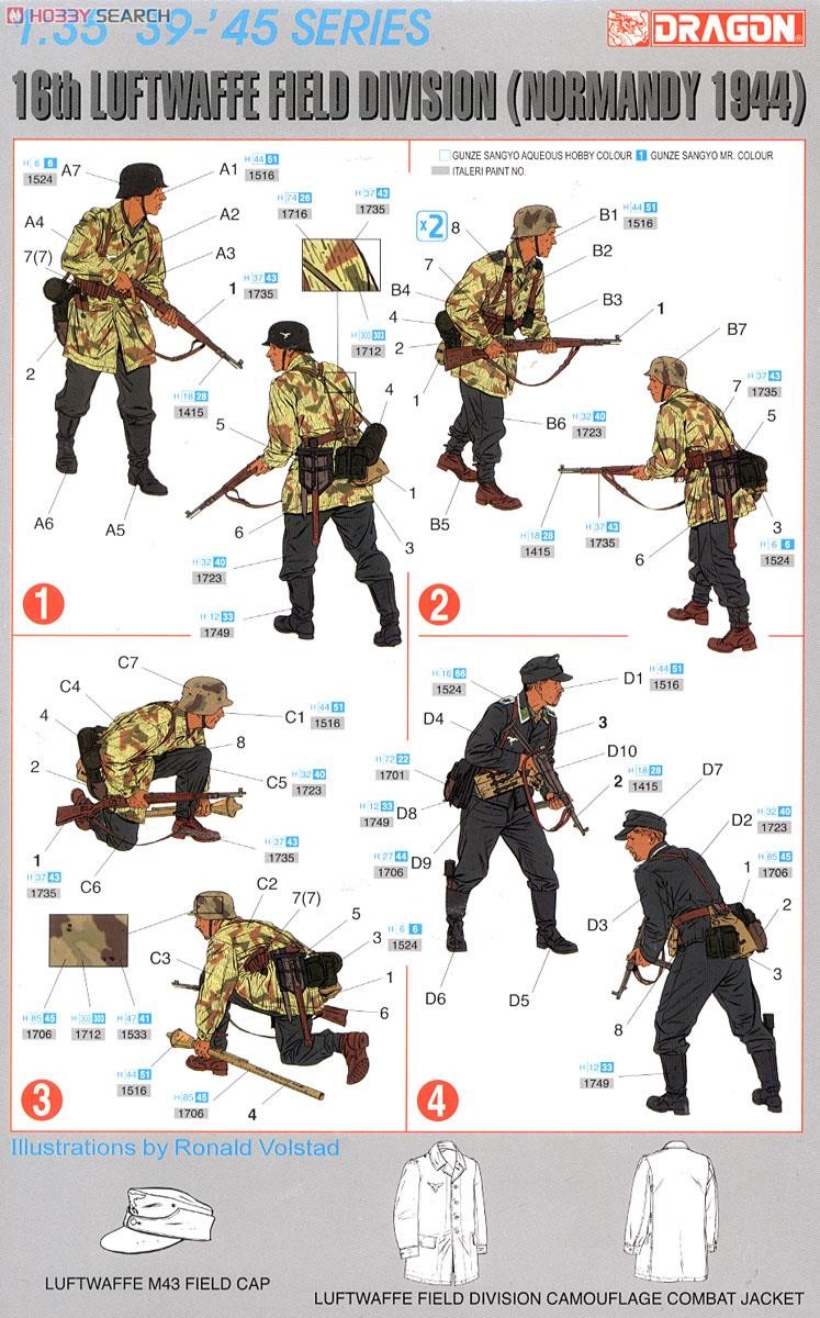 DRAGON 6084 1/35 Scale 16th Luftwaffe Field Division (Normandy 1944) Model Kit — detail view 3
