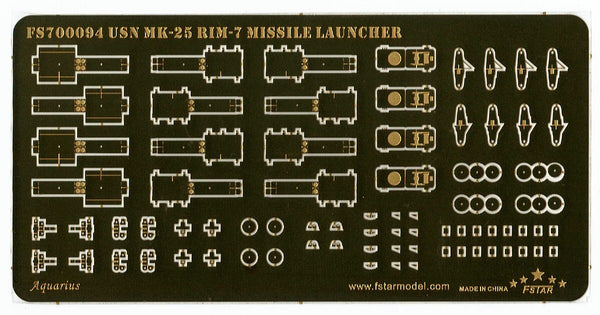 Five Star FS700094 1/700 Modern USN MK-25 RIM-7 Missile Launcher (4set)