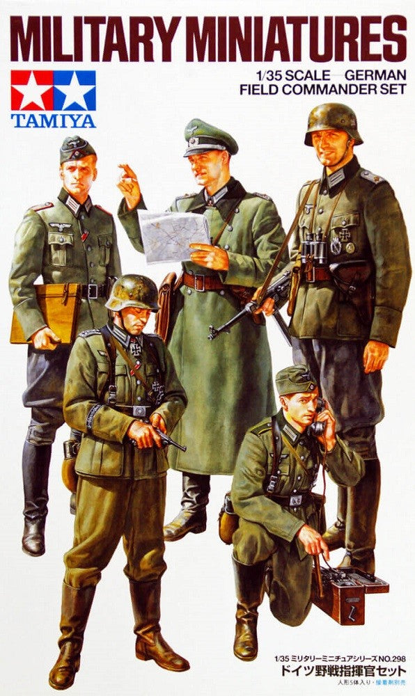 Tamiya 35298 1/35 Scale Model Military Kit WWII German Field Commander Set