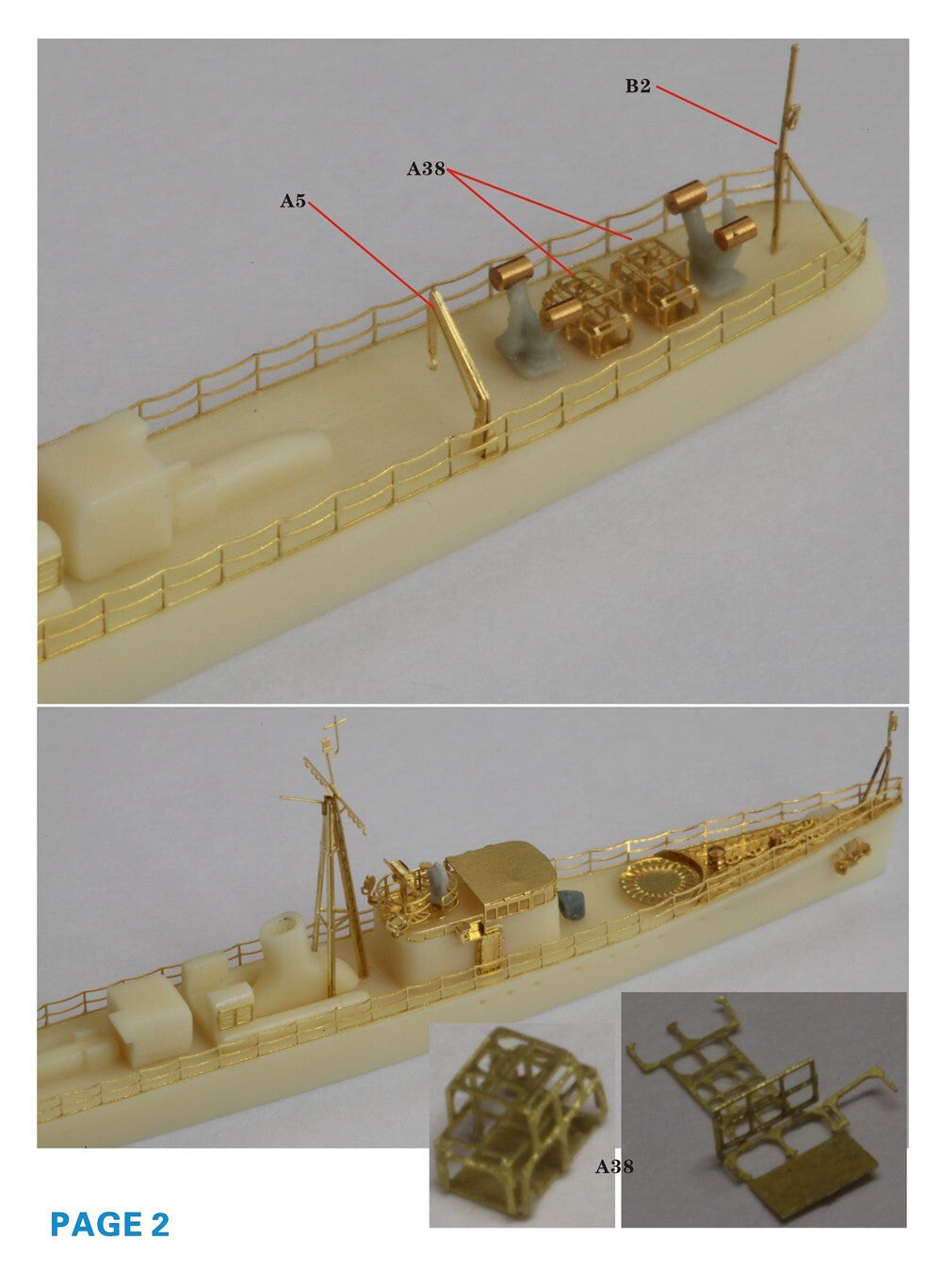 Five Star FS720020 1/700 WWII IJN Type NO.53 Submarine Chaser Resin Model Kit — detail view 2