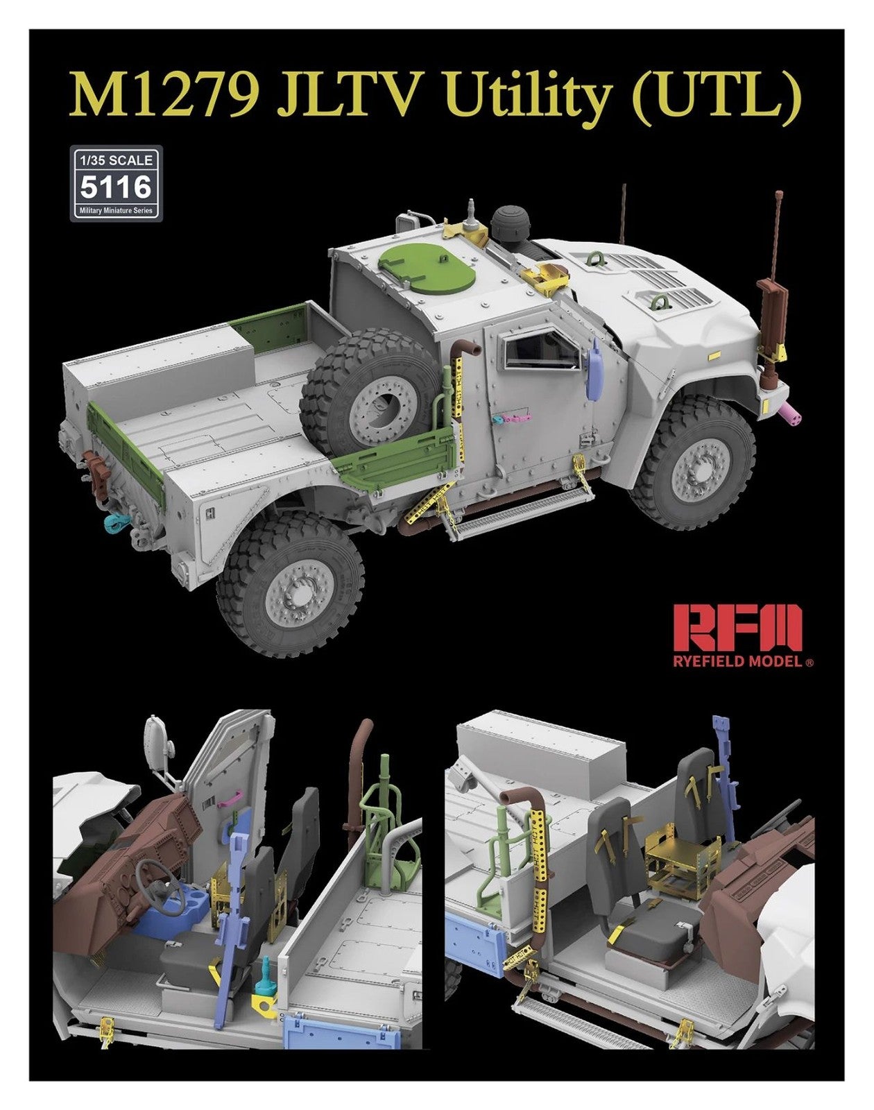 RYEFIELD 5116 1/35 America M1279 JLTV Utility Lightning Protection Vehicle UTL — detail view 3