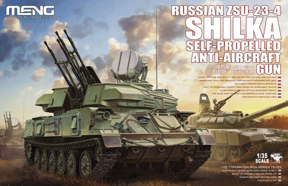 Meng TS023 1/35 Russian ZSU-23-4 Shilka — scale model kit