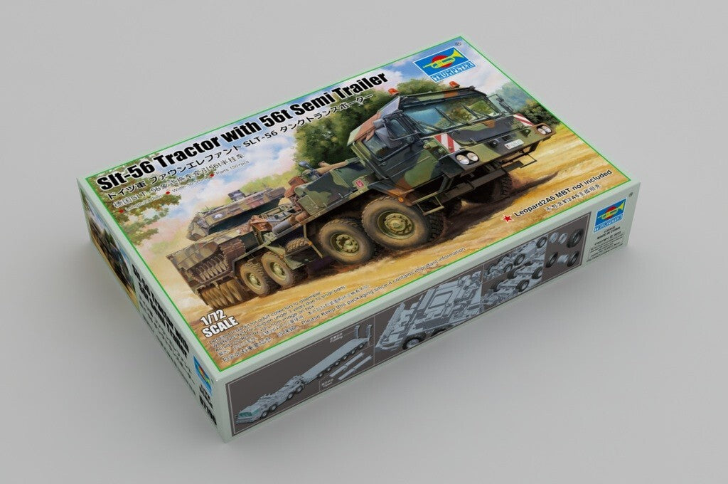 Trumpeter 07196 1/72 Slt-56 Tractor with 56t Semi Trailer