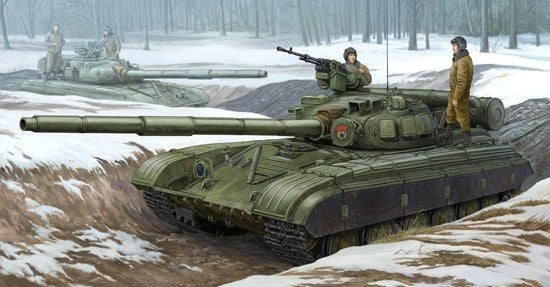 Trumpeter 1/35 SOVIET T-64B MOD 1975 Model Kit - 01581 — scale model kit