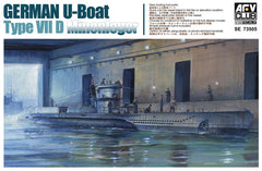 AFV Club SE73505 1/350 Scale German U-Boat Type 7/D Model kit