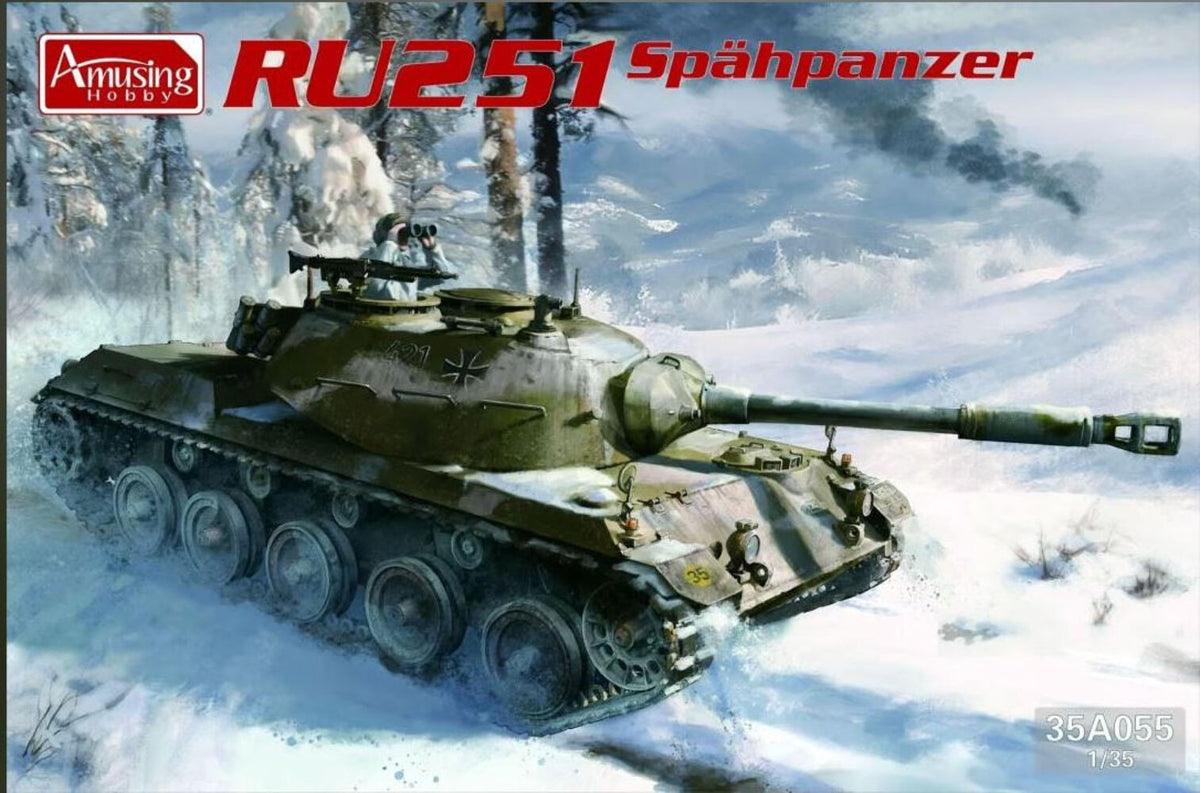 Amusing Hobby 35A055 1/35 Spahpanzer Ru 251 Plastic Model Kit Main image