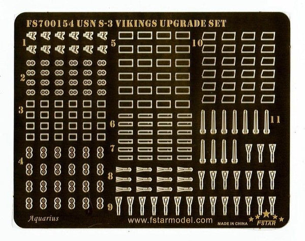 Fivestar FS700154 1/700 S-3 Vikings Upgrade set for Trumpeter