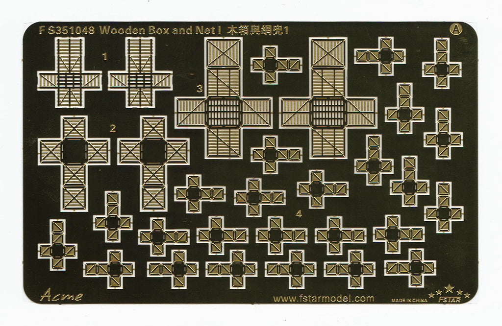 Fivestar PE 1/350 Wooden Box and Net I FS351048