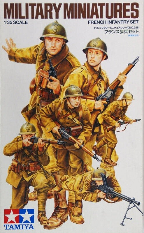 Tamiya 35288 1/35 Scale Military Figure Model Kit WWII French Infantry Set Main image