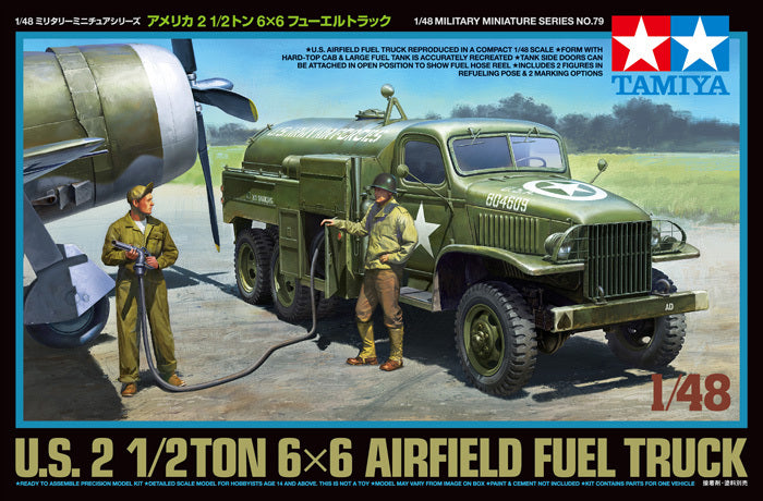 Tamiya 32579 1/48 Model Kit U.S Army Air Forces 2-1/2Ton 6x6 Airfield Fuel Truck