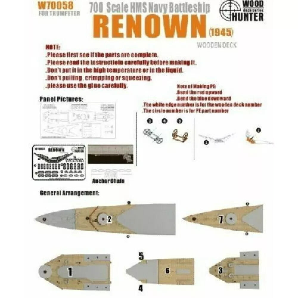 Tamiya, a vintage plastic 1:700 British Battleship HMS Rodney Waterline Series kit model, 77502, 1