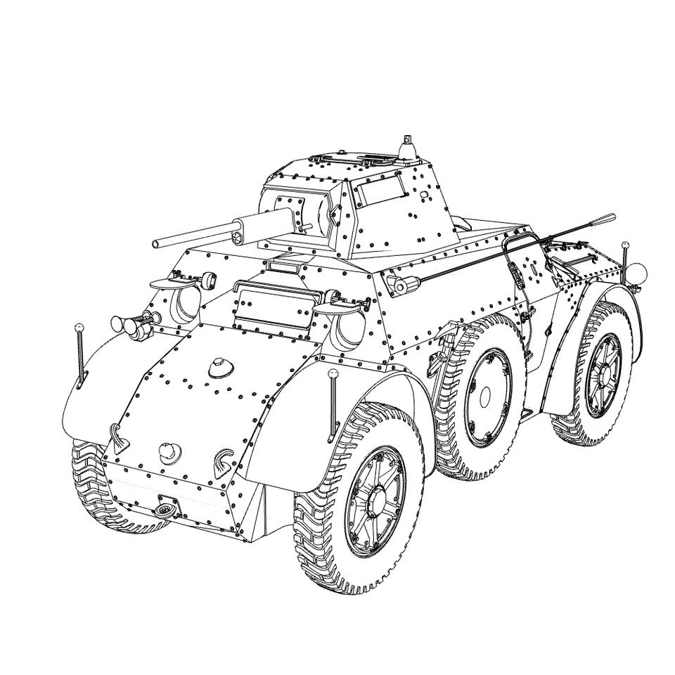 SSMODEL MRY-SFW SS48989 1/48 Military Model Kit Italy AB41 Light Tank