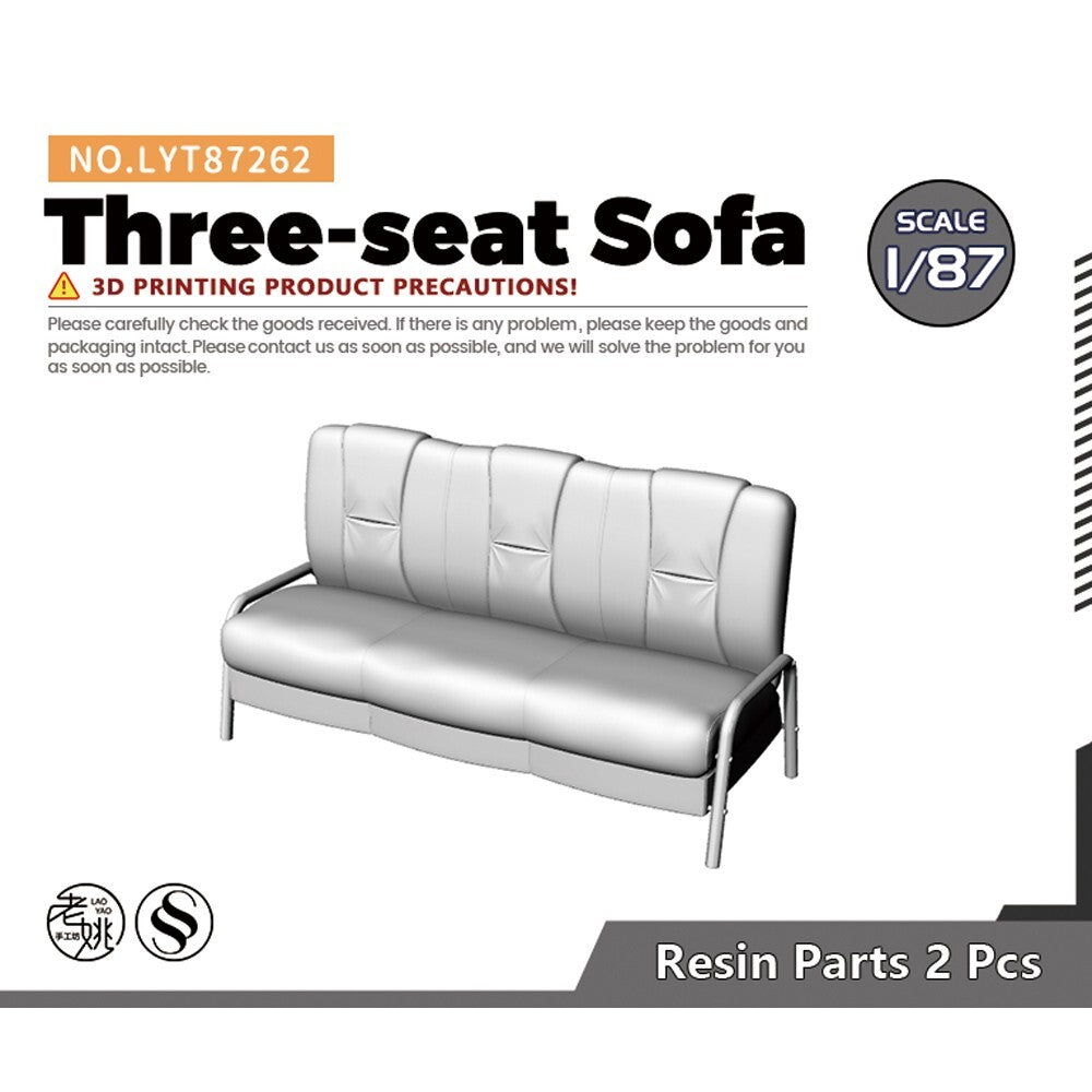 SSMODEL LYT87262 1/87 Scene Model Three-seat Sofa