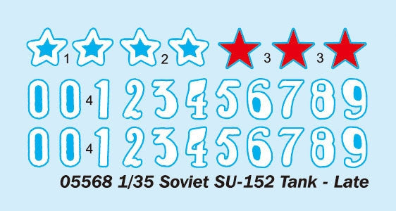 Trumpeter 1/35 SOVIET SU-152 TANK LATE - 05568 - Modeling Kit-