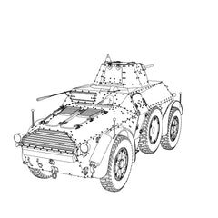 SSMODEL MRY-SFW SS48989 1/48 Military Model Kit Italy AB41 Light Tank