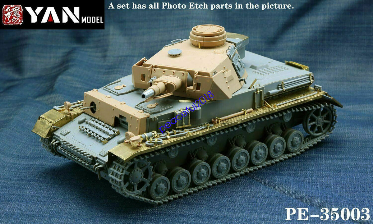 Yan Model PE-35003 1/35 Pz.Kpfw.IV Ausf.F1 Detail Up Set for Border Model BT-003 — scale model kit