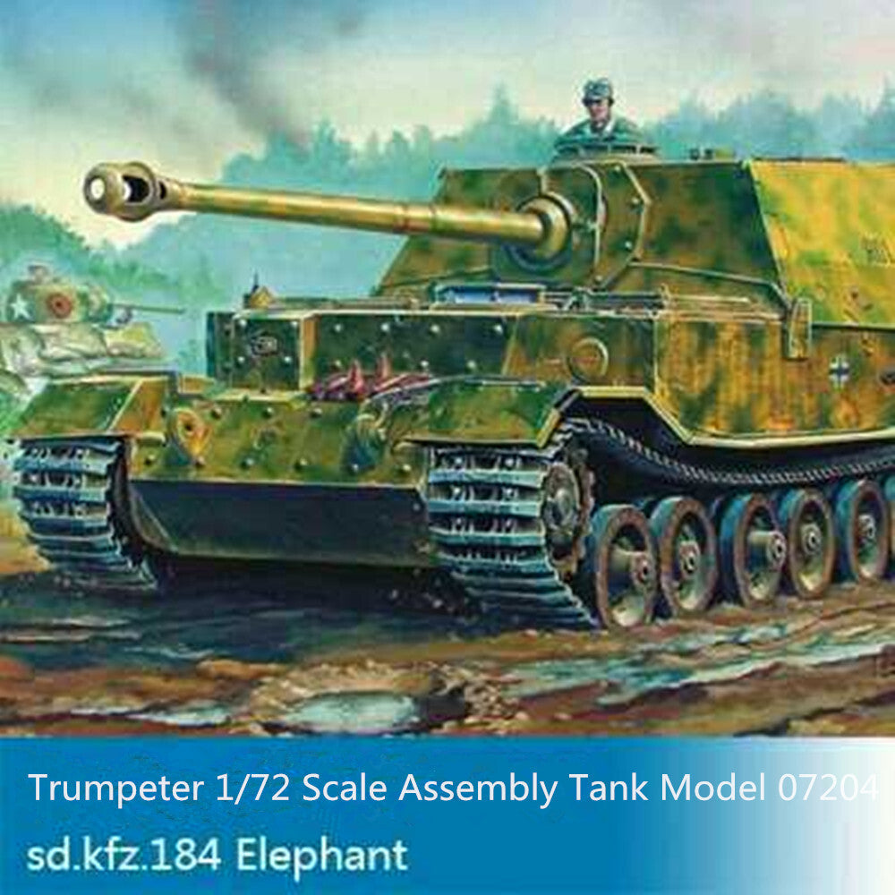 Trumpeter 07204 1/72 Scale German Elefant Tank Destroyer Sd.Kfz.184 Armor Model — scale model kit