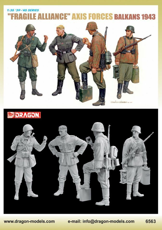 DRAGON 6563 1/35 "Fragile Alliance" Axis Forces Balkans 1943