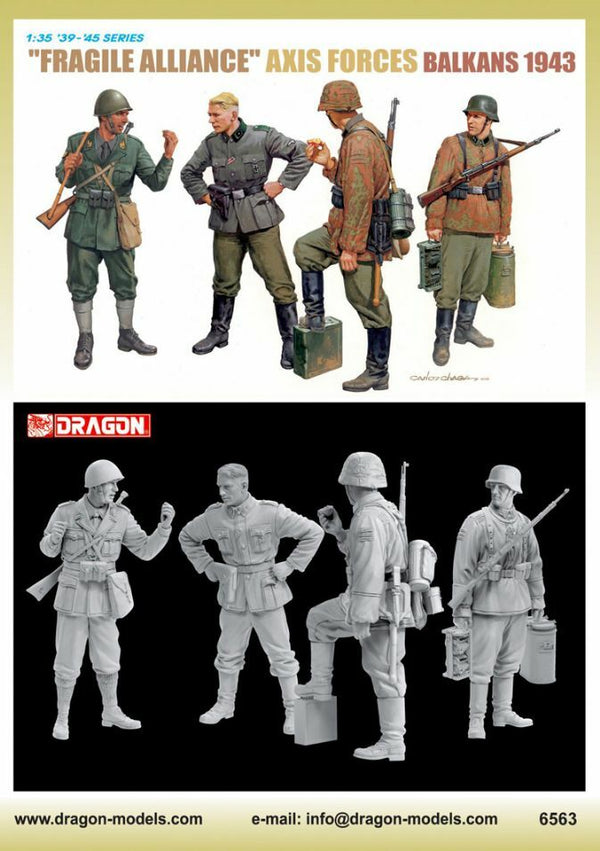 DRAGON 6563 1/35 "Fragile Alliance" Axis Forces Balkans 1943