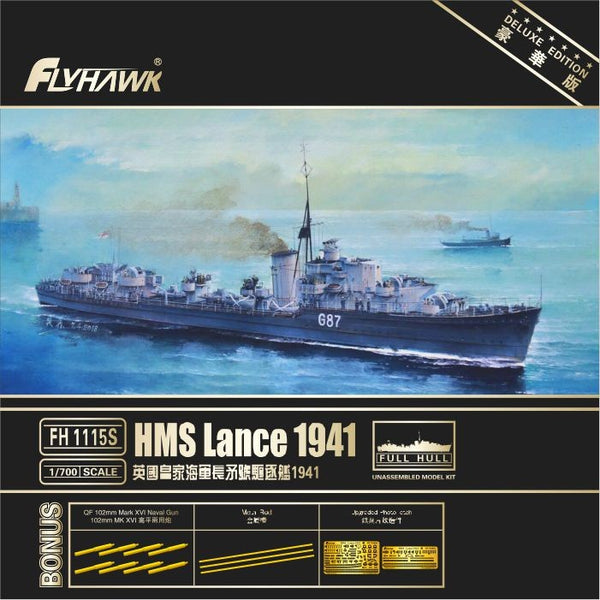 Flyhawk FH1115S 1/700 HMS Lance 1941 Destroyer Deluxe