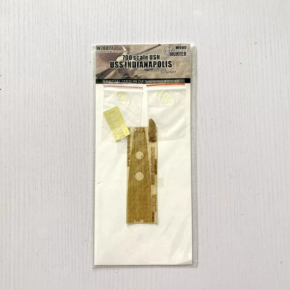 Hunter W70077 1/700 Wood Deck USS INDIANAPOLIS CA35 FOR TAMIYA 31804 — scale model kit