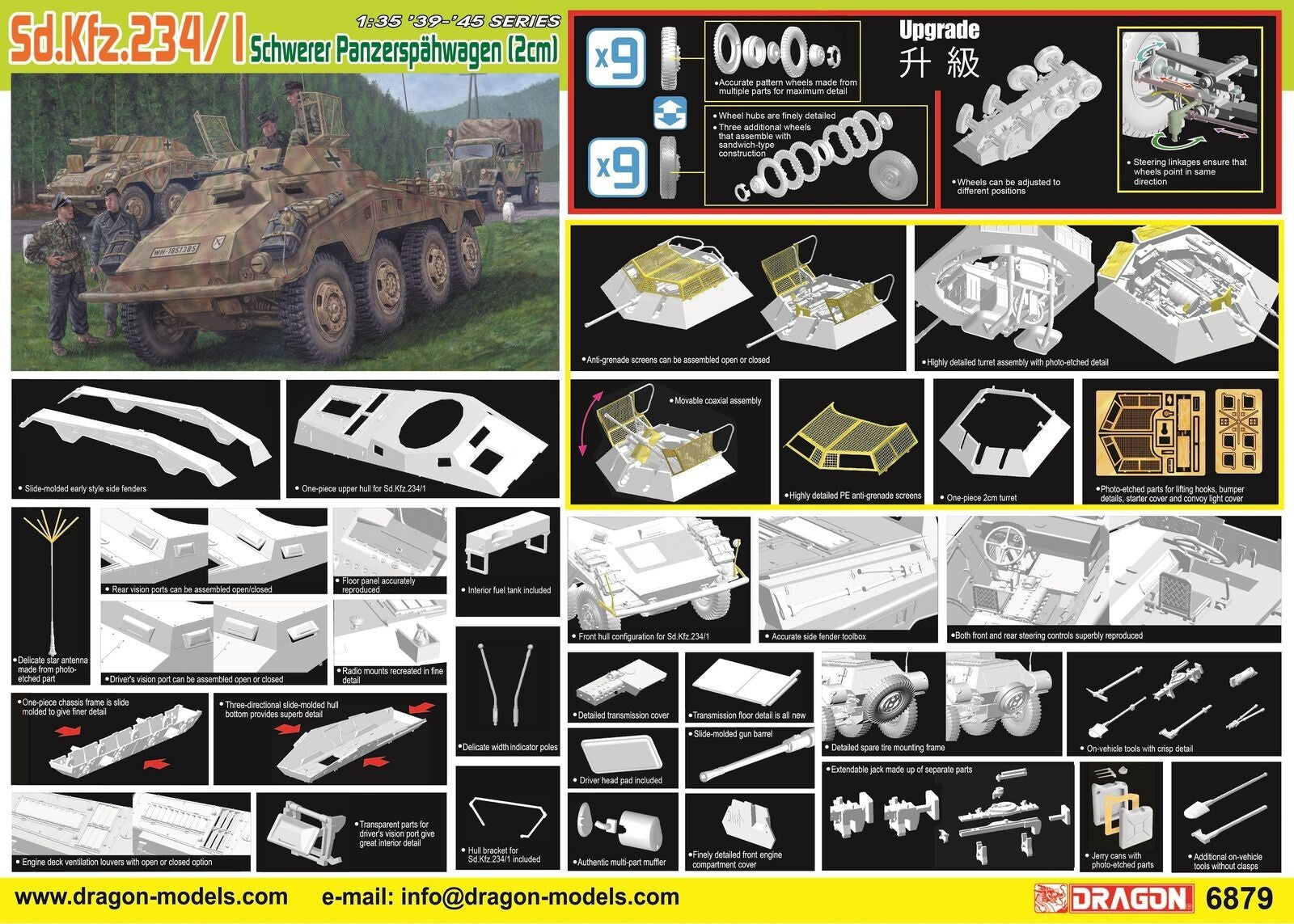 DRAGON 6879 1/35 Sd.Kfz.234/1 schwerer Panzerspahwagen (2cm)