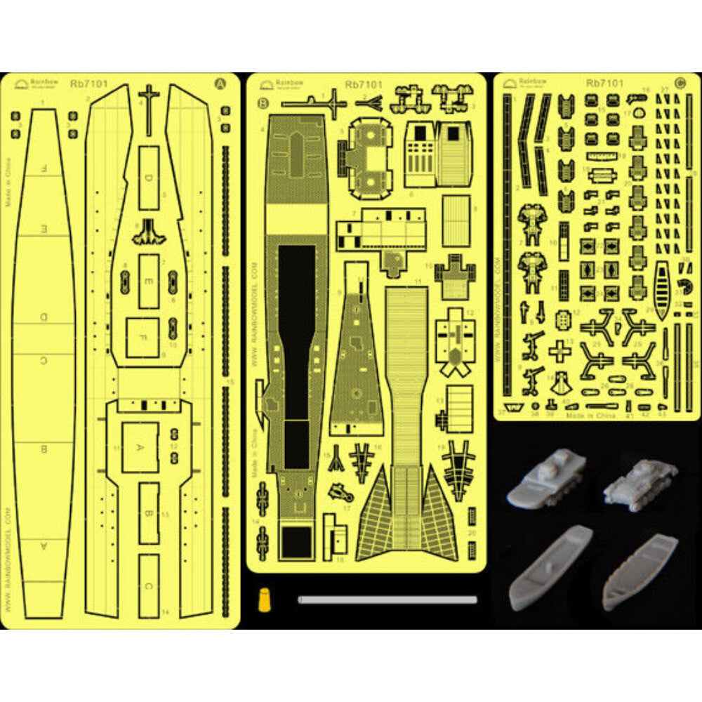 Rainbow  1/700 Rainbow PE IJN 2nd-class landing ship (3PE, 4Resin parts) RB7101 — detail view 2