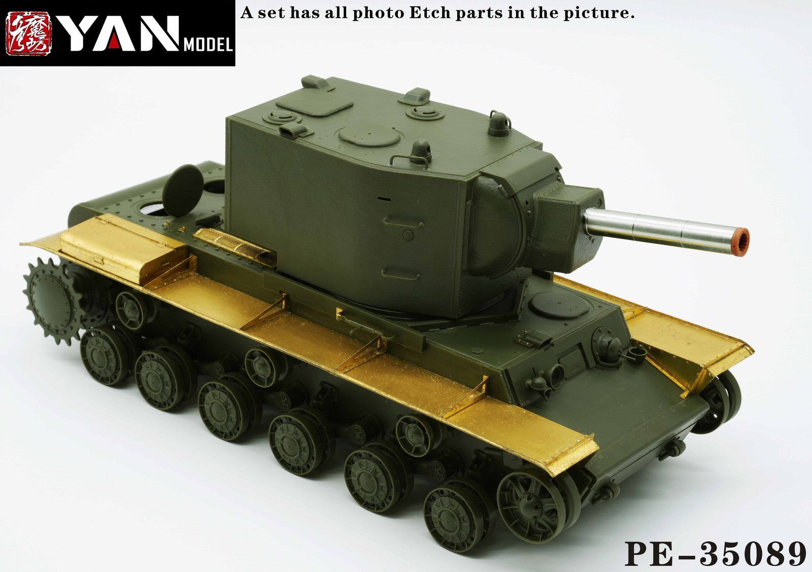 Yan Model PE-35089 1/35 Russian KV-2 Heavy Tank(for TAMIYA 35375)